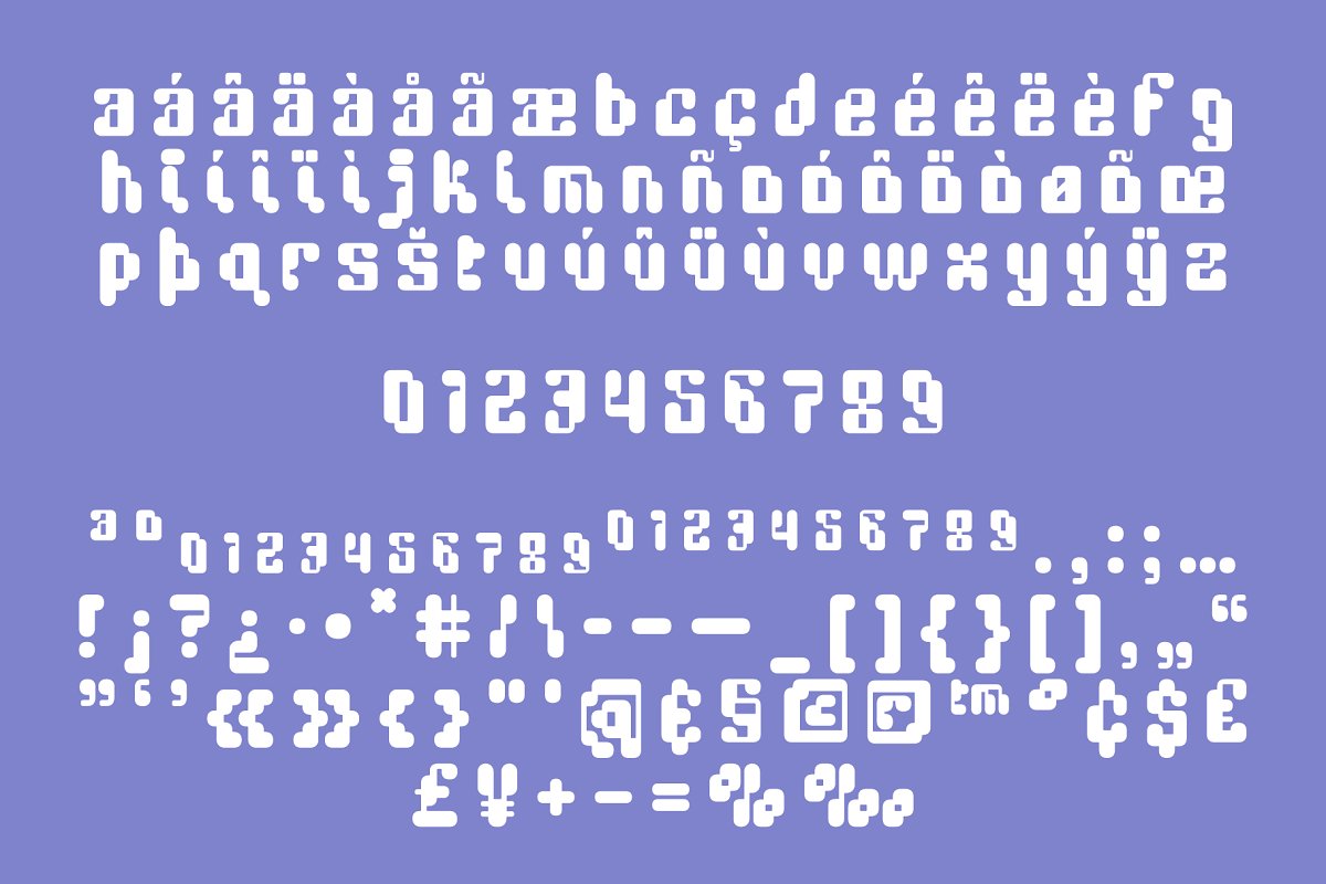 YK DigiBop Duo Font Family Free Download YK DigiBop Duo Font