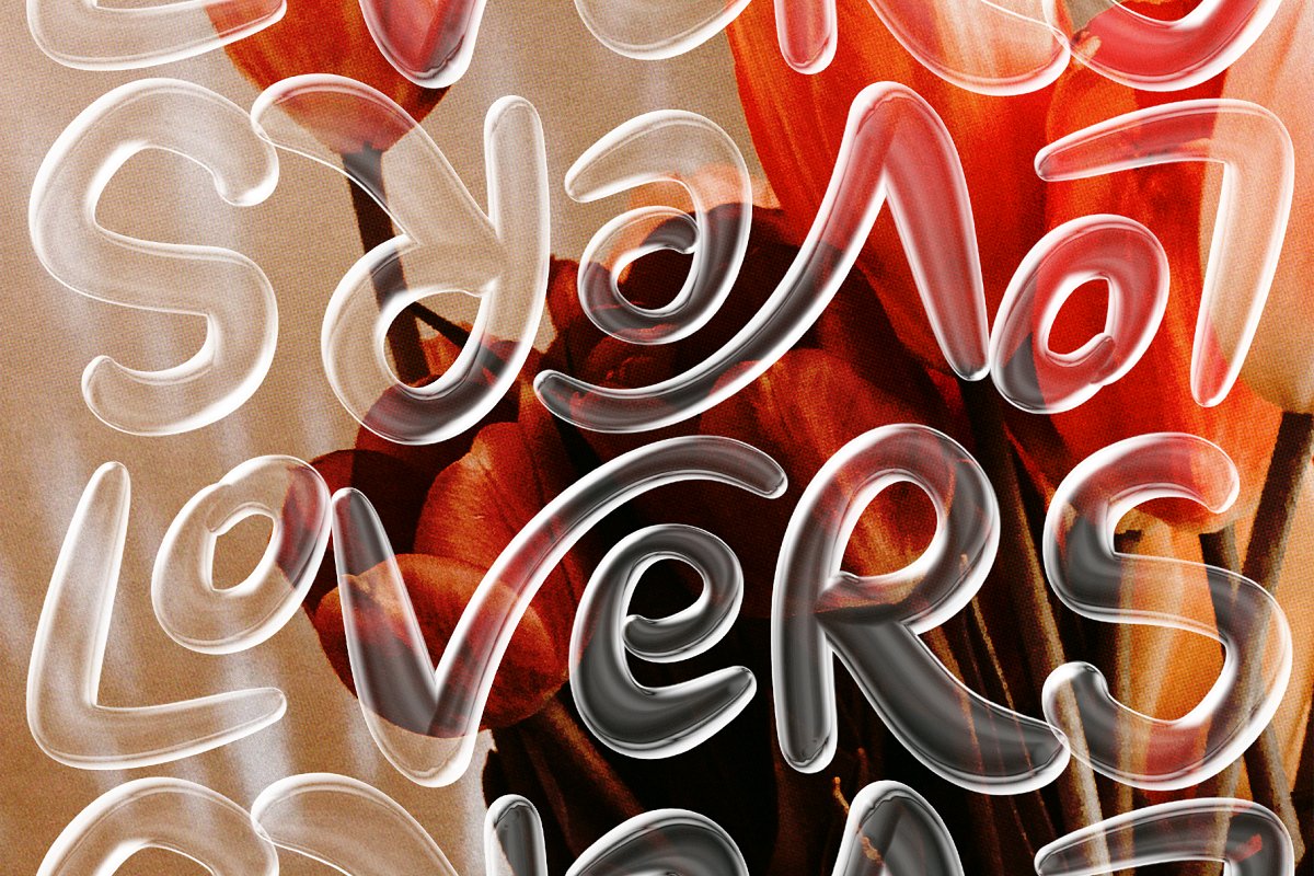 YOUTH MOJITO A D Bubbly SVG Font