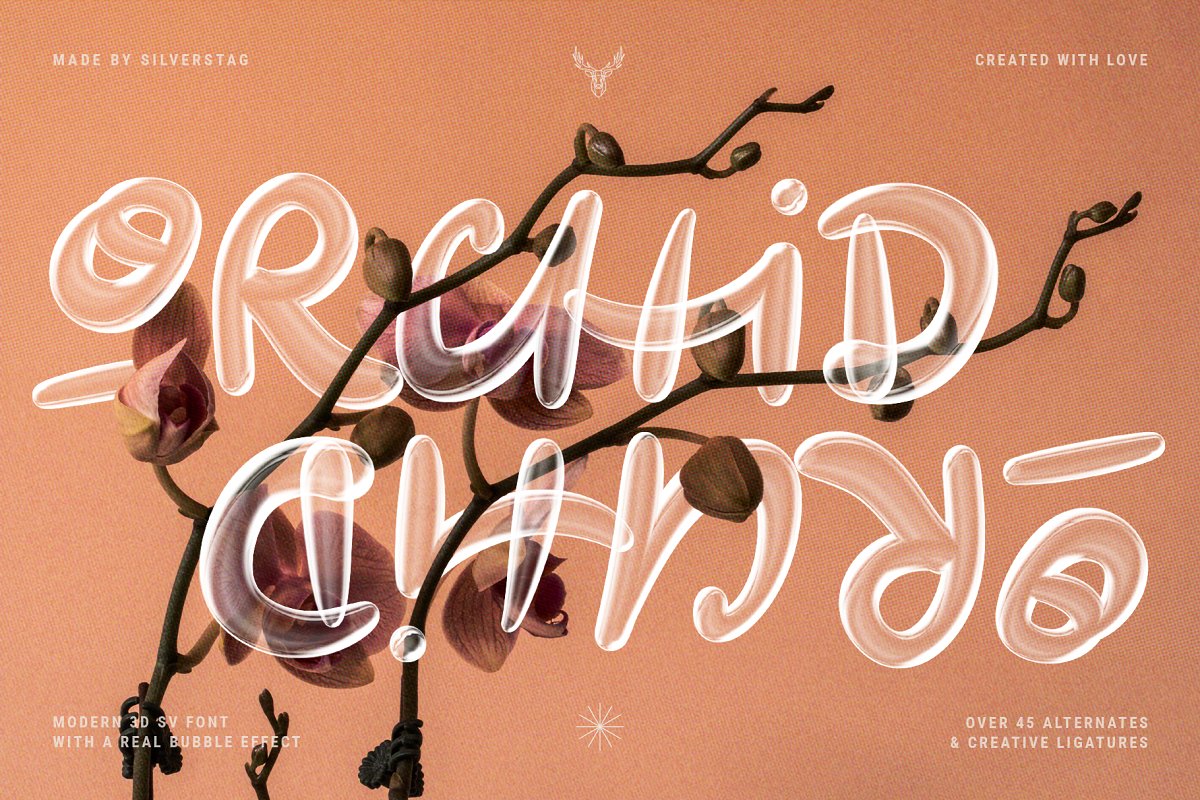 YOUTH MOJITO A D Bubbly SVG Font