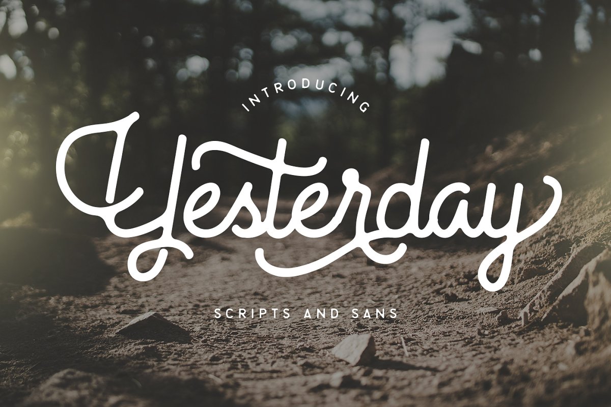 Yesterday Typeface Font Free Download