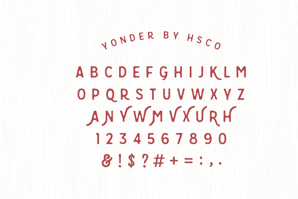 Yonder Hand Drawn Font