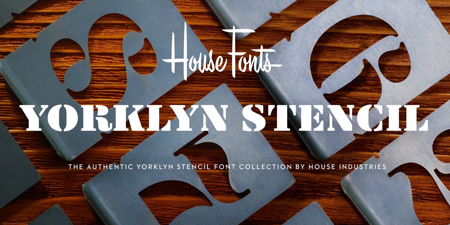 Yorklyn Stencil Font
