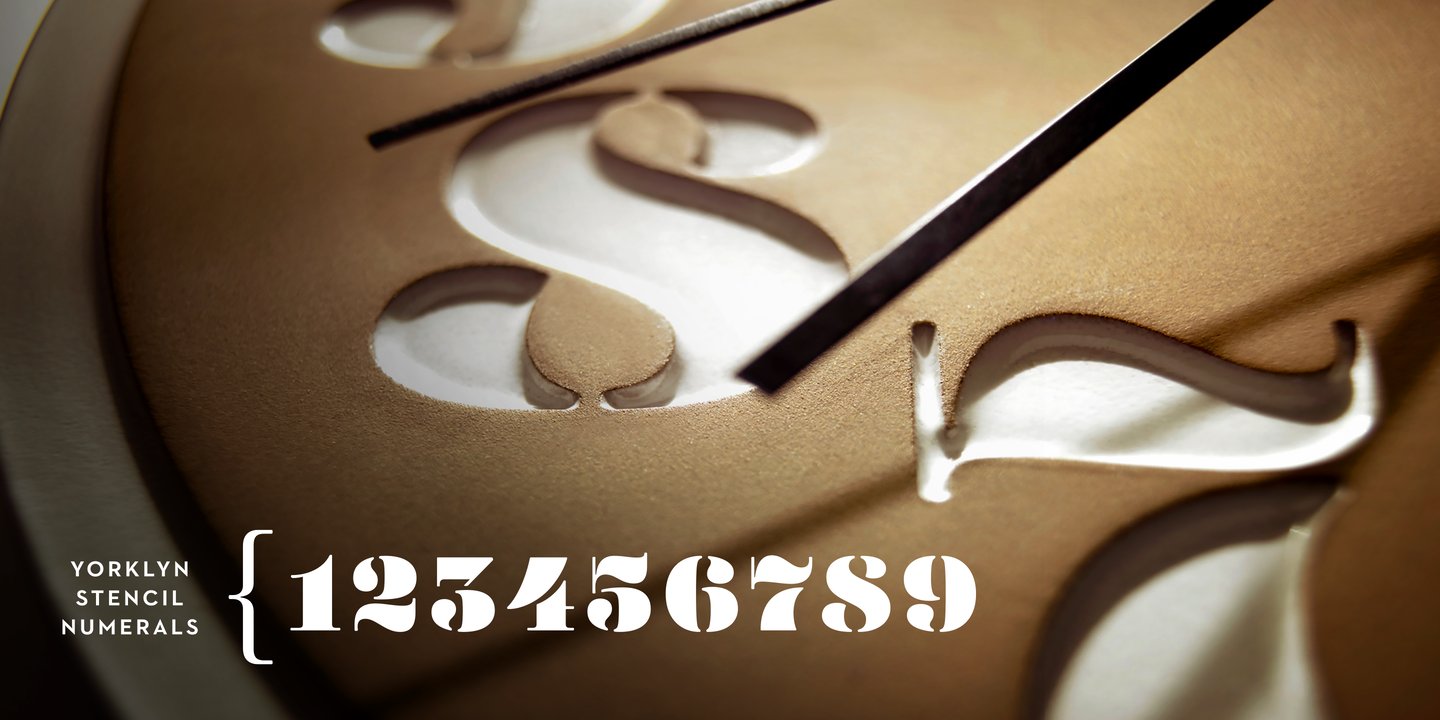 Yorklyn Stencil Font