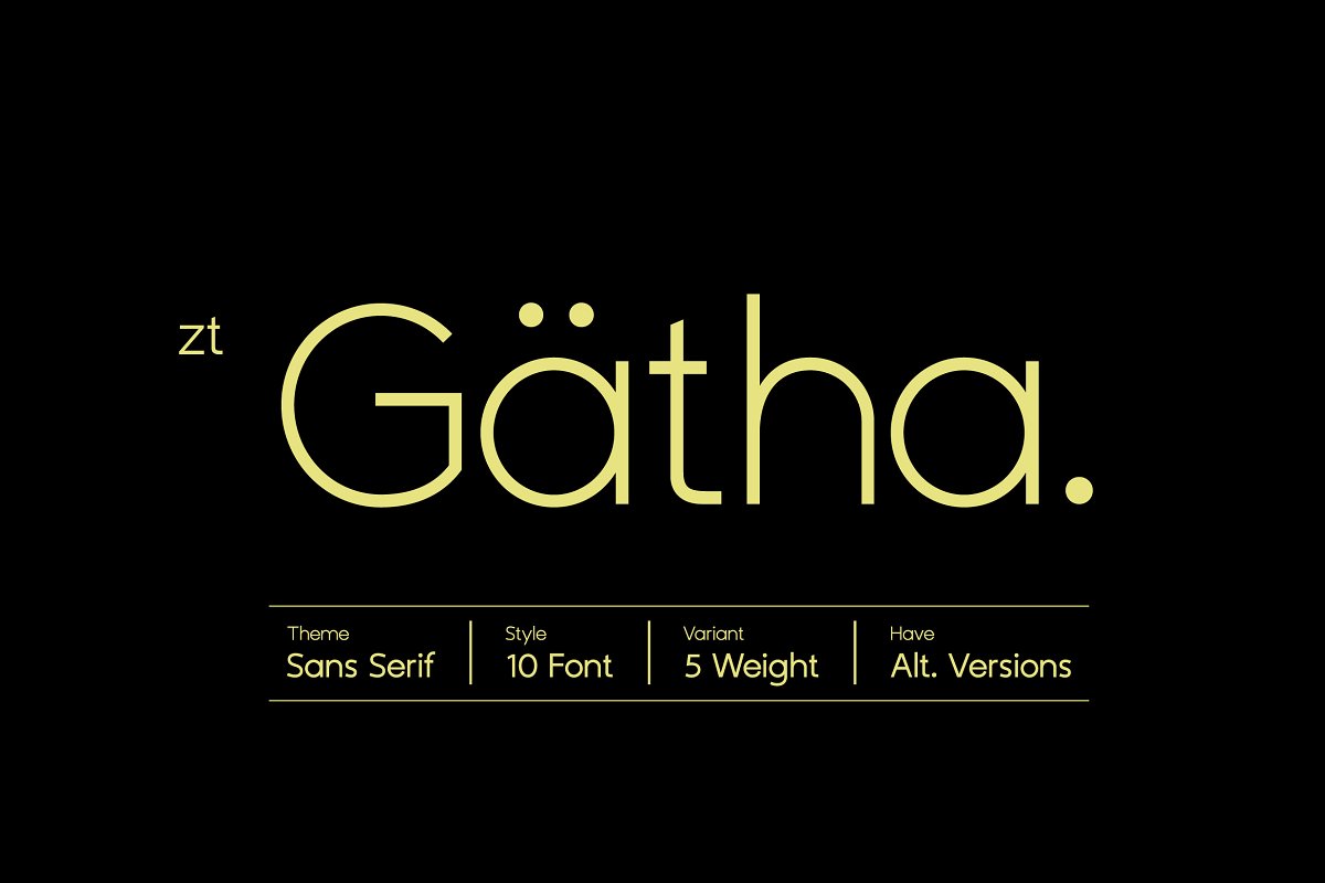 ZT Gatha Font Free Download
