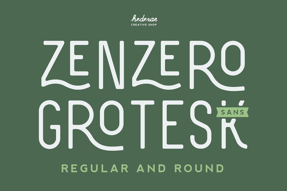 Zenzero Grotesk Sans RegularRound Font