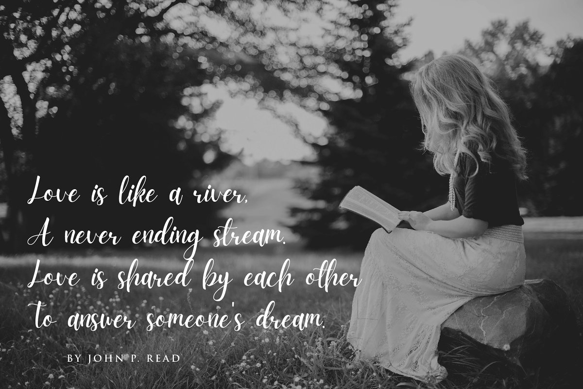 daydream a lovely script Font